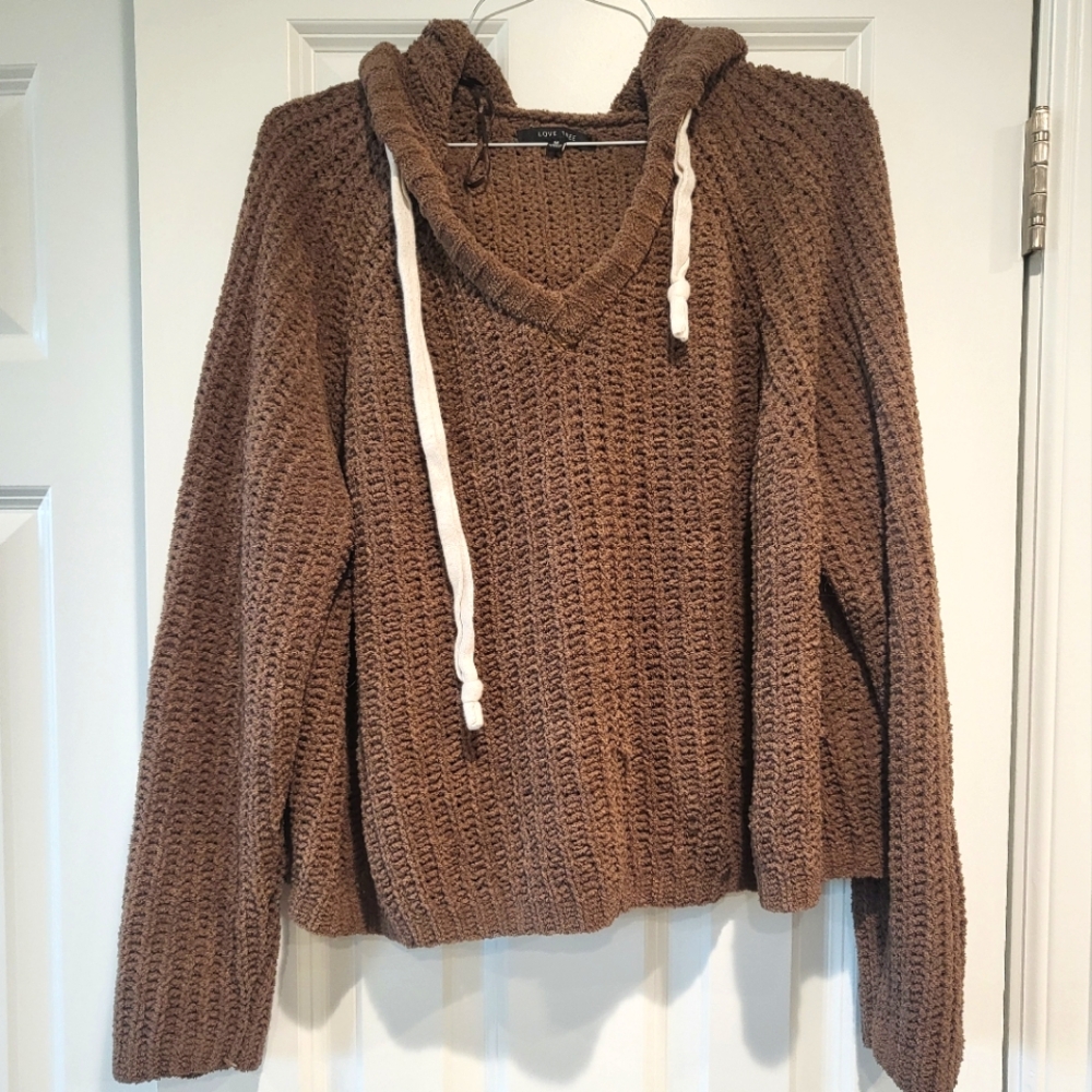 Brown Cropped Hoody